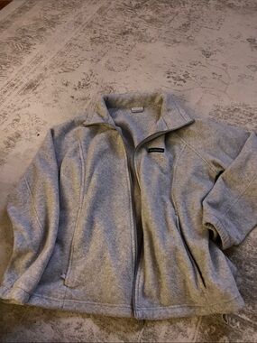 Columbia Gray Women's Full-Zip Fleece Utility Jacket